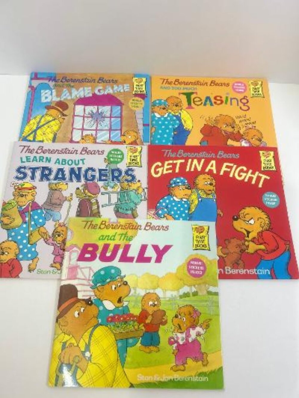 The Berenstain Bears First Time Books Lot Of 5 Children’s Books Plus Stickers